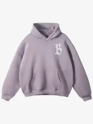 Hoodie Purple Borlawood Basketball brodé